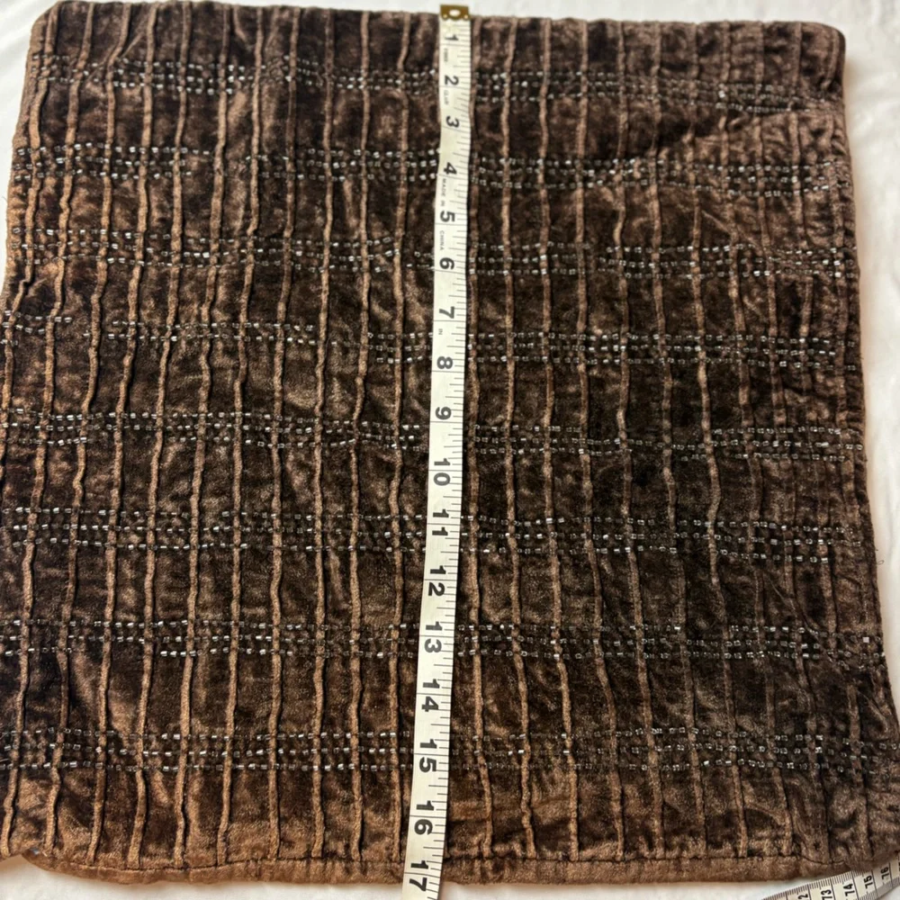 Brown Accent Pillow Case-Made in India